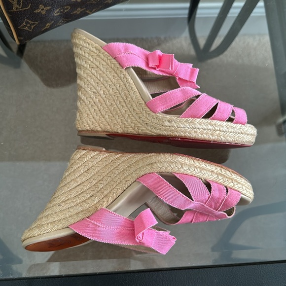 Christian Louboutin Pink Espadrilles EU38 - Picture 11 of 14